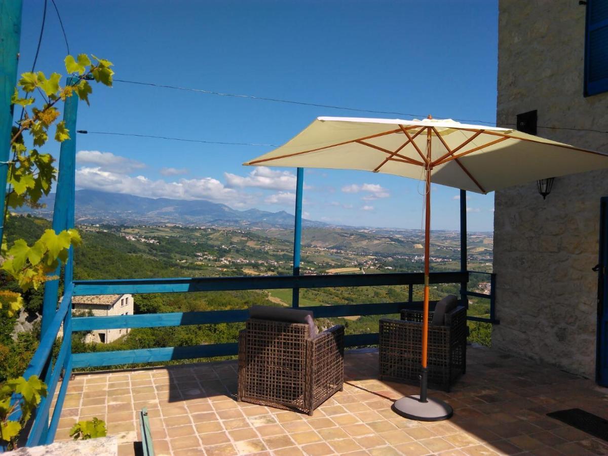 La Casa Dalle Finestre Blu Abbateggio Dış mekan fotoğraf