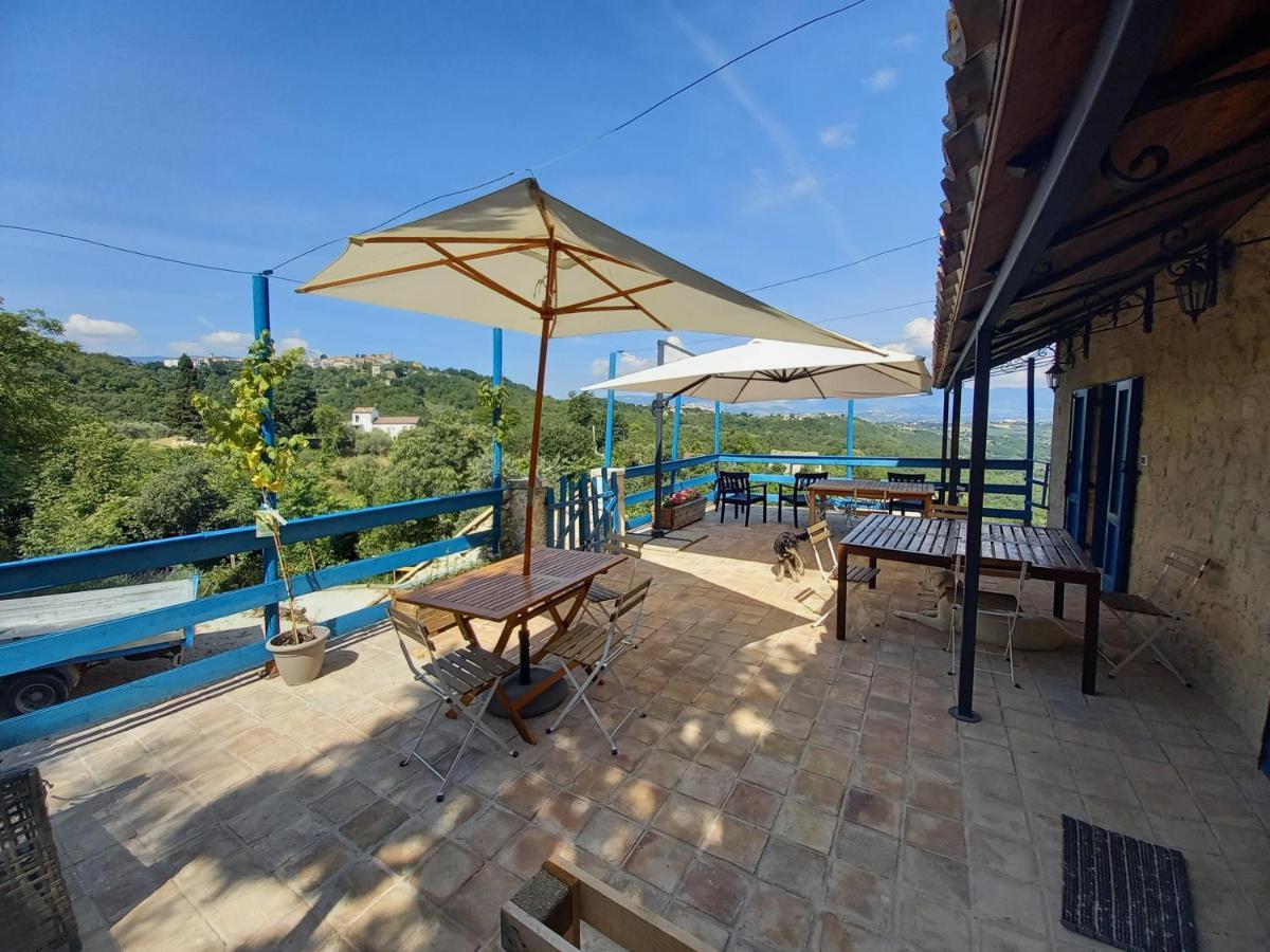 La Casa Dalle Finestre Blu Abbateggio Dış mekan fotoğraf