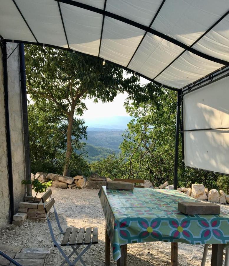 La Casa Dalle Finestre Blu Abbateggio Dış mekan fotoğraf