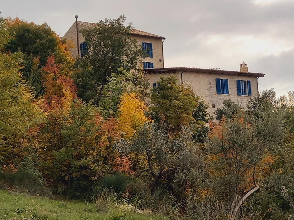 La Casa Dalle Finestre Blu Abbateggio Dış mekan fotoğraf